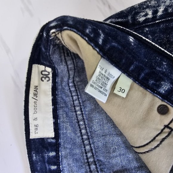 Rag & Bone Womens 30 Acid Wash Cut Off Denim Mid Rise Jean Shorts W1907k273 - Picture 4 of 6